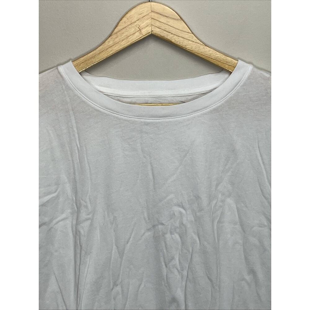 J Crew Vintage Jersey Classic Fit Crewneck Tee Womens 2X White T Shirt Cotton - Picture 3 of 8